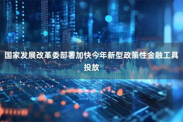 国家发展改革委部署加快今年新型政策性金融工具投放